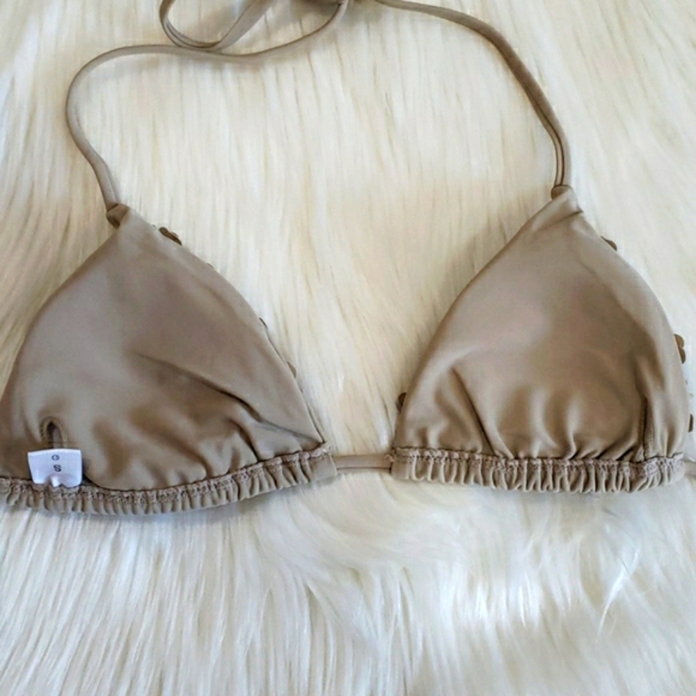 New Sexy 3D Flowers Brazilian Triangle Bikini Set - Picture 8 of 11